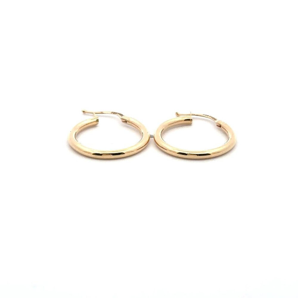 18k Gold Hoops Earrings Small